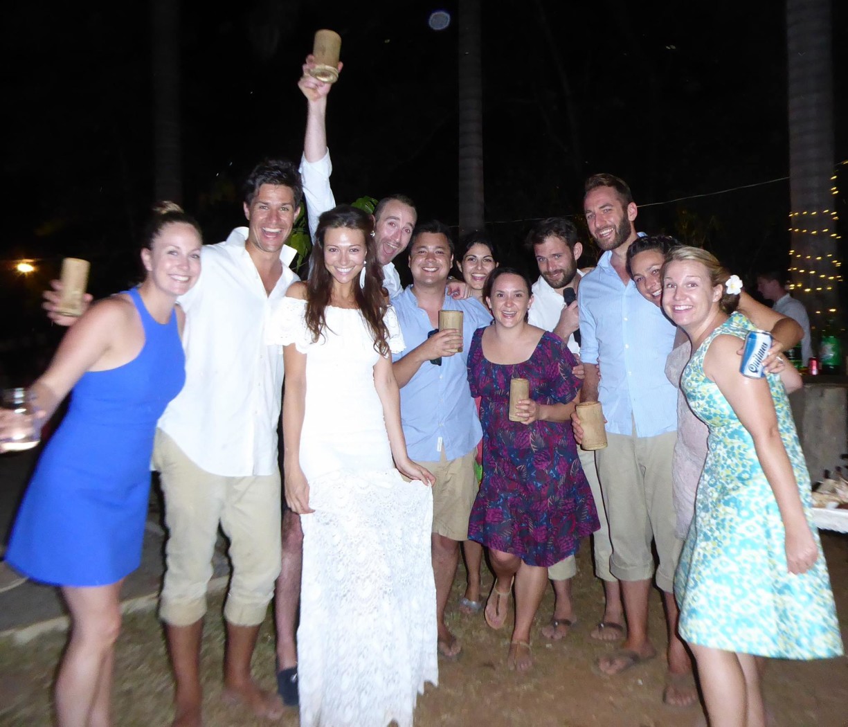 Oksana and Australian friends at the wedding. Costa Rica