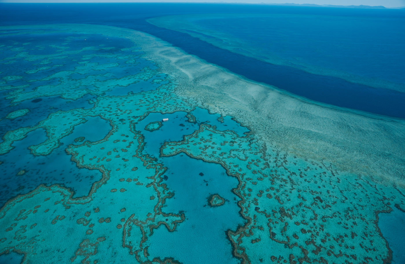 Views from helicopter, Great Barrier Reef