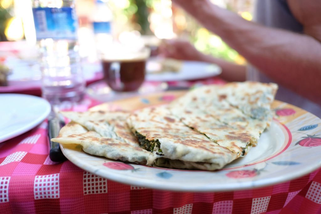 Spinach and cheese gözleme. Photo Credit: Flickr CC by Tim Lucas