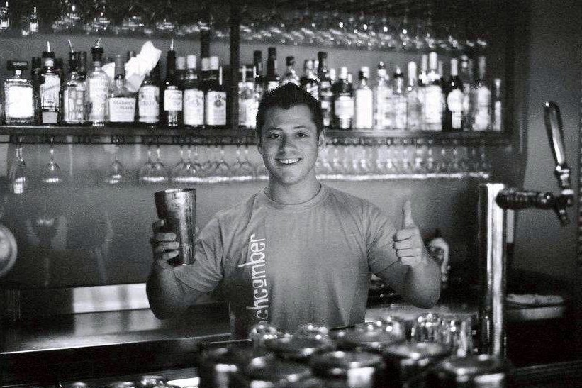 Jeremy behind the bar in St Kinda in Melbourne, Australia. Photo courtesy of Jeremy Scott Foster