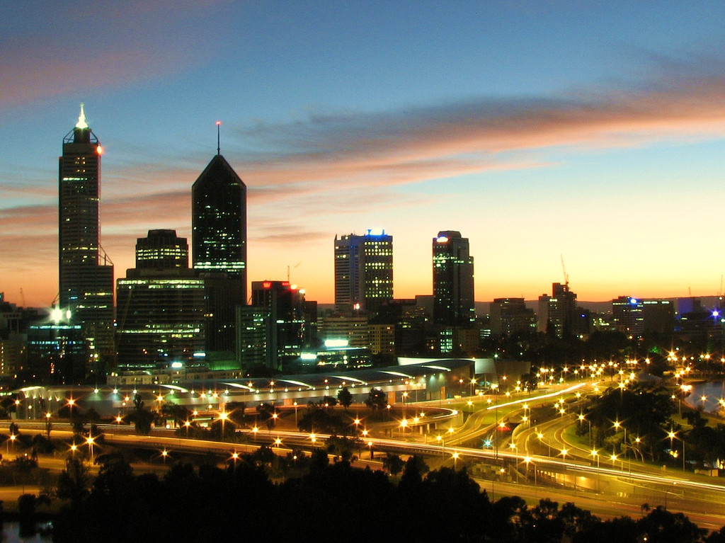 Perth Sunrise from Kings Park. Photo via Flickr CC Ross Websdale