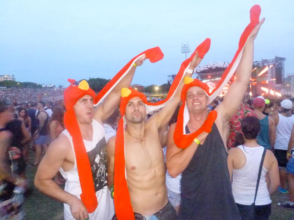 Max and friends at the Stereosonic Festival in 2012 