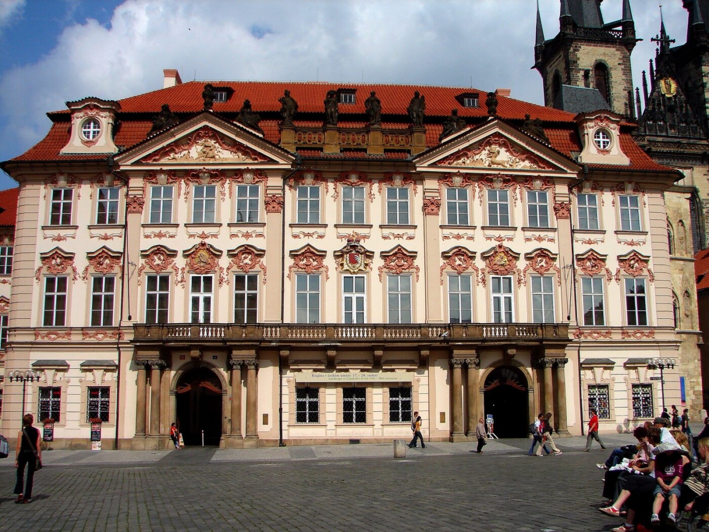 Palác Kinských - Golz-Kinských (Kinský Palace) that houses the National Gallery exhibition hall. Photo by Tjflex2 via Flickr CC