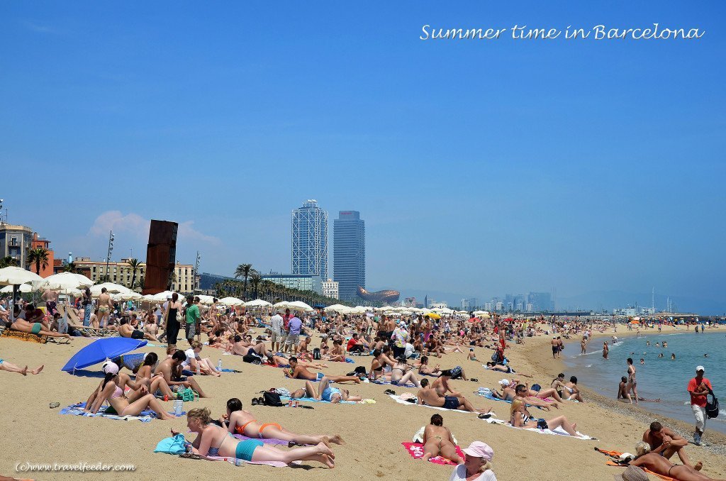 Barcelona Beach in Summer. Photo by Cecil Lee via Flickr CC