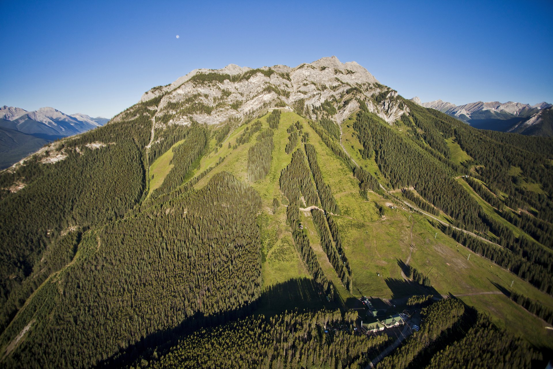 Above Banff National Park Aerial Mount Norquay Summer Paul Zizka 26 Horizontal large