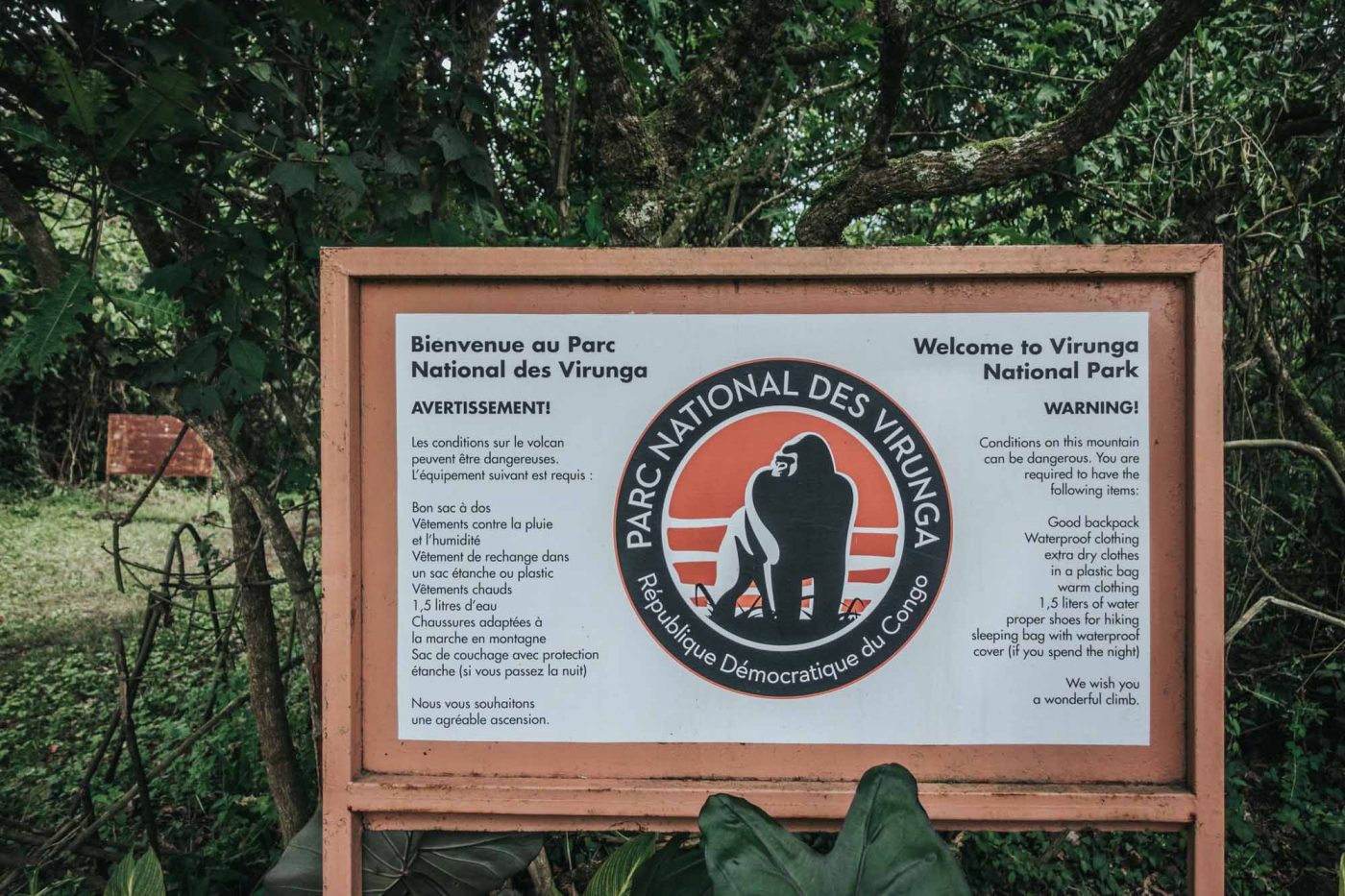 Hiking along the Nyiragongo Voclano Trek