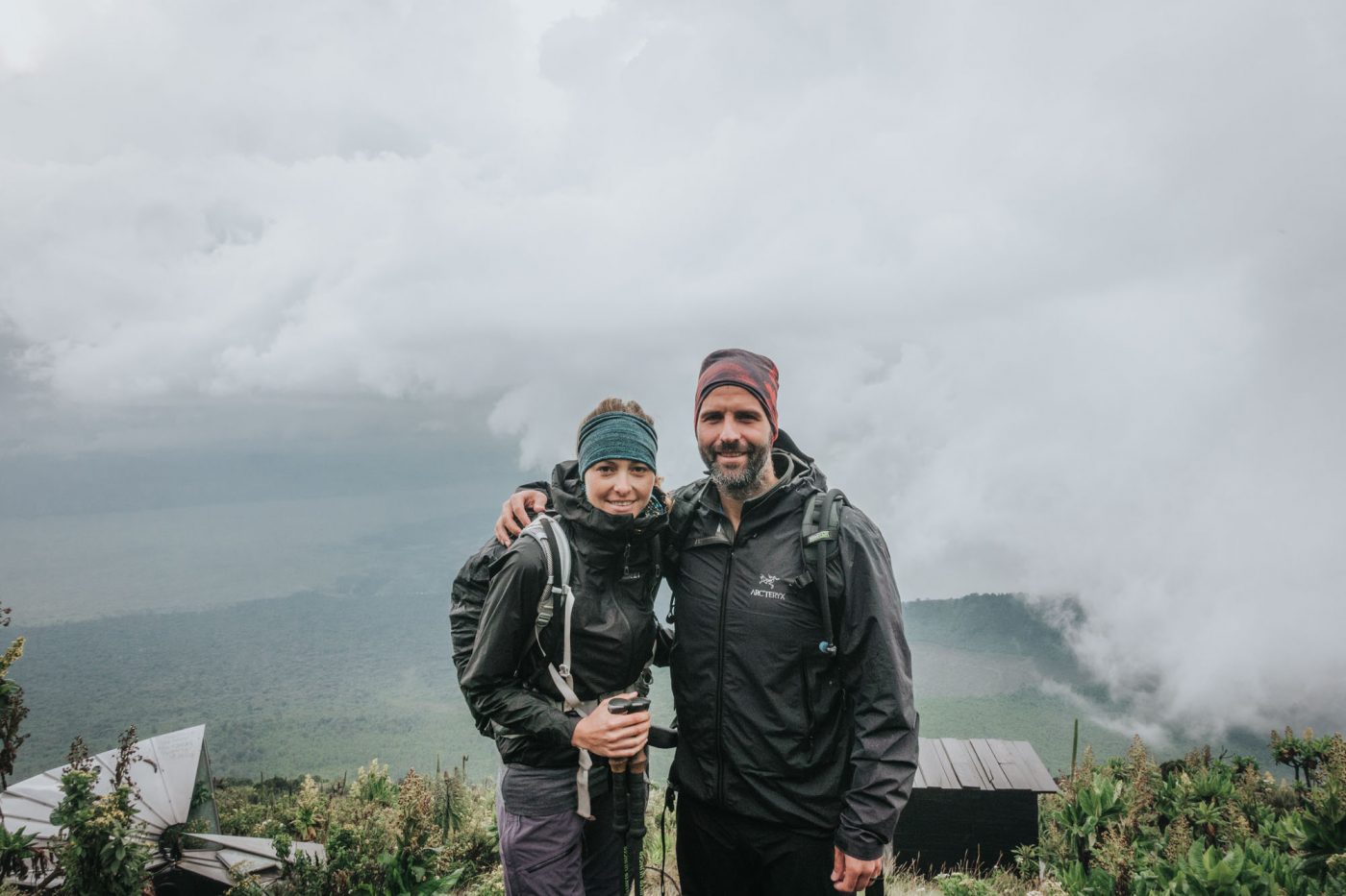 Hiking along the Nyiragongo Voclano Trek