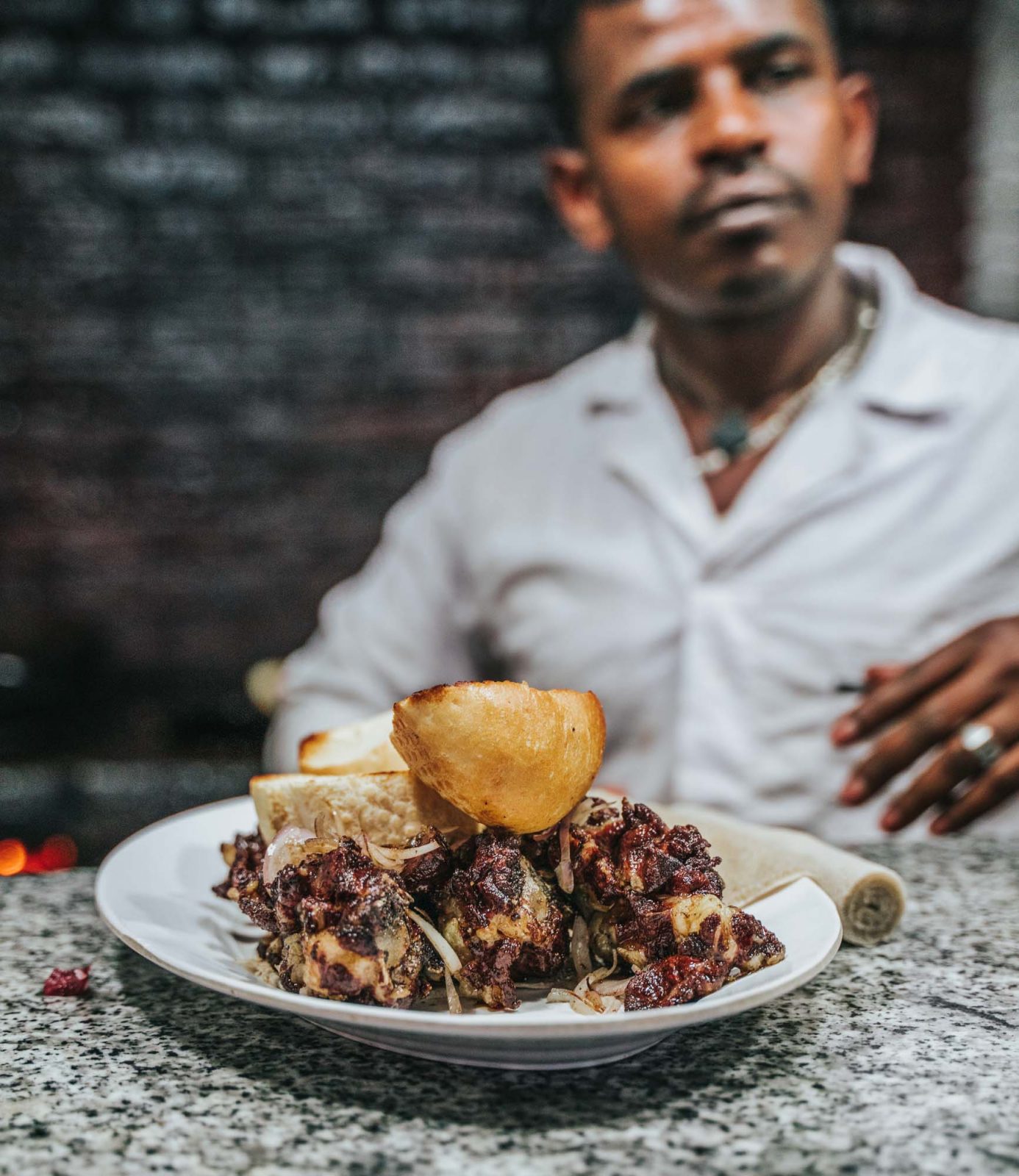 Traditional dish of Ethiopian food