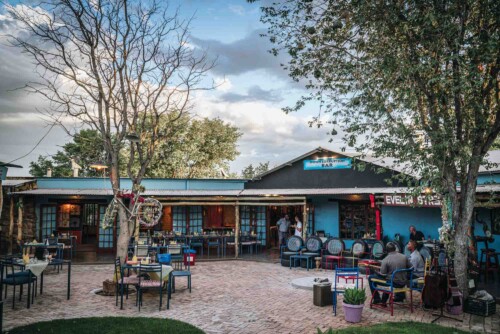 Staying in Etosha Safari Camp in Etosha National Park, Namibia