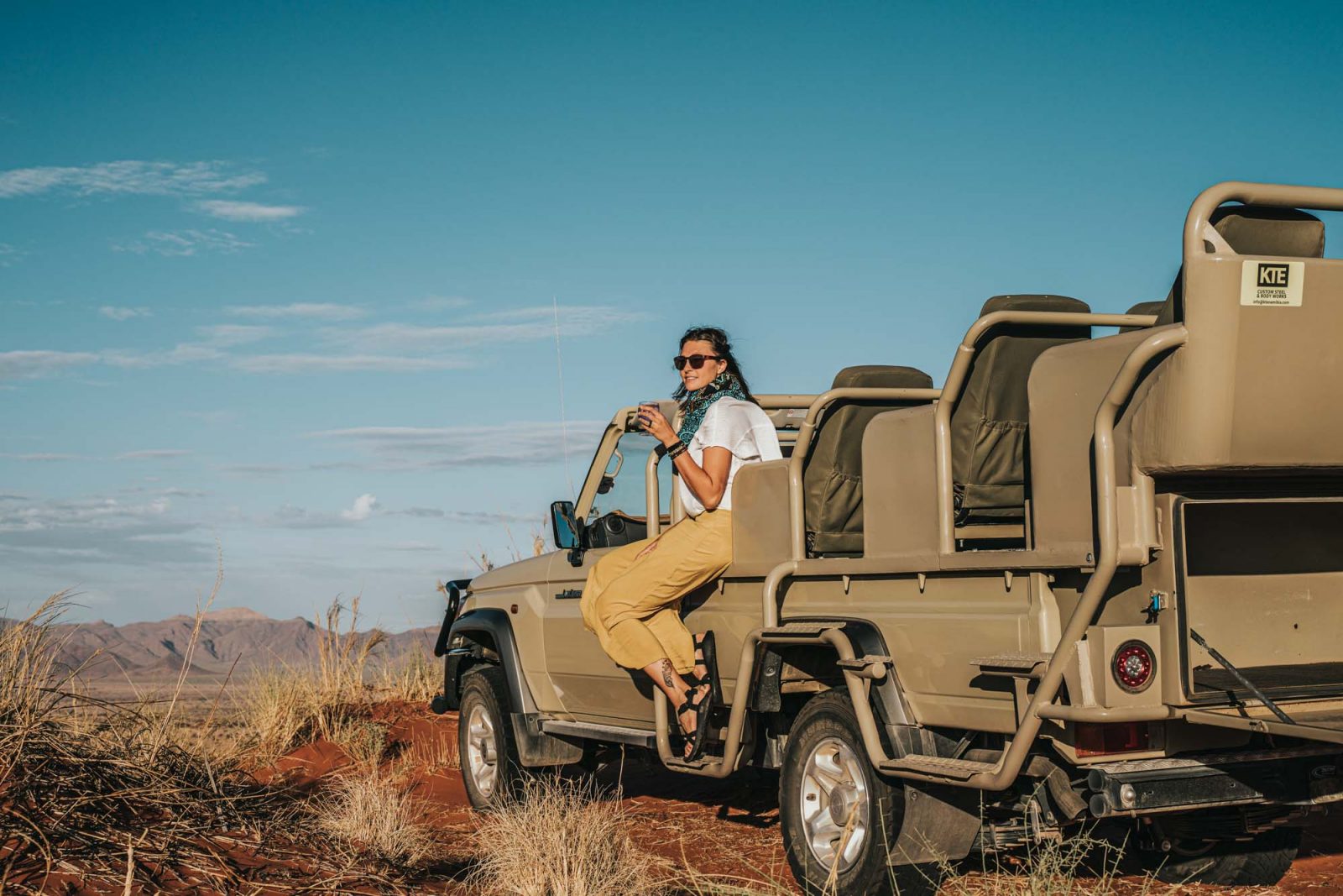 Sundowner at Desert Grace Lodge, Sossusvlei accommodation in Namib Desert