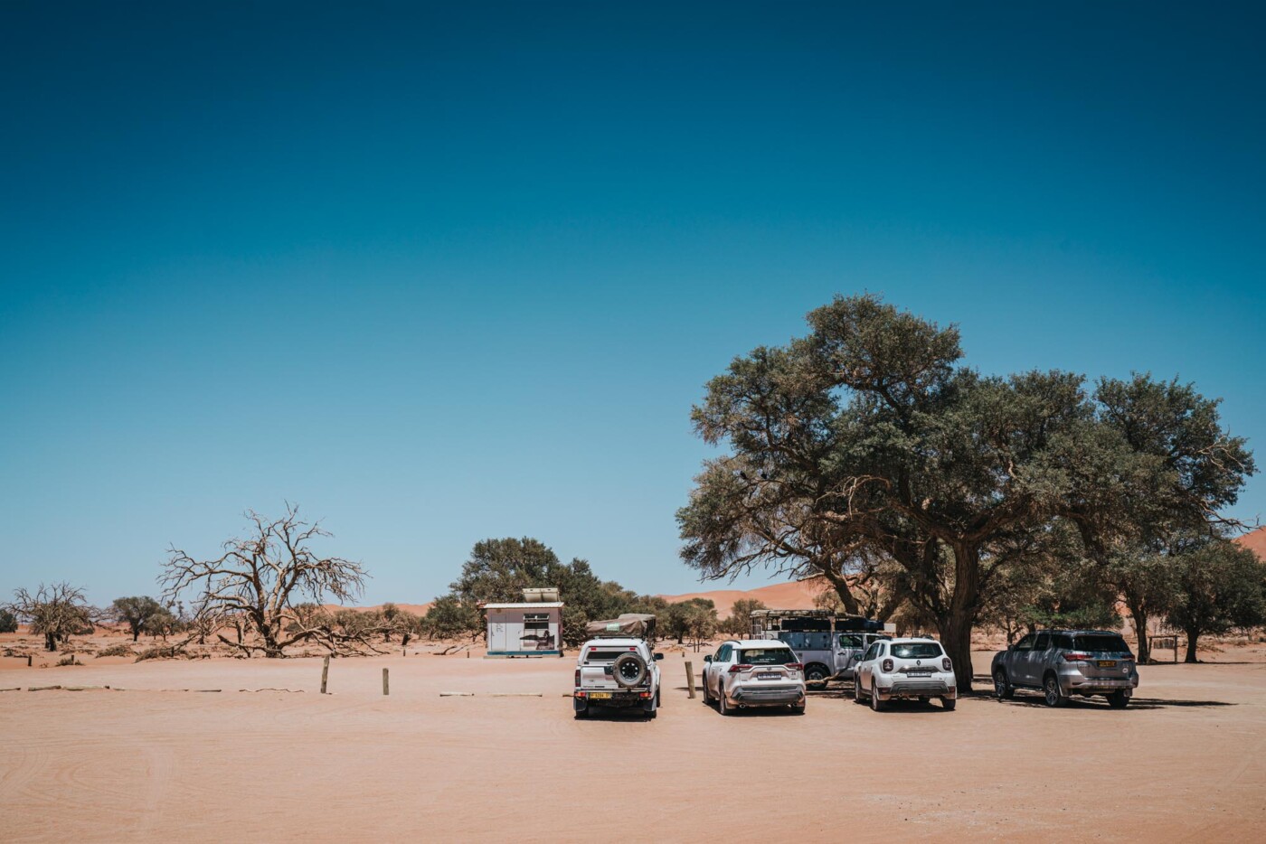 4x4 Parking Lot at Deadvlei