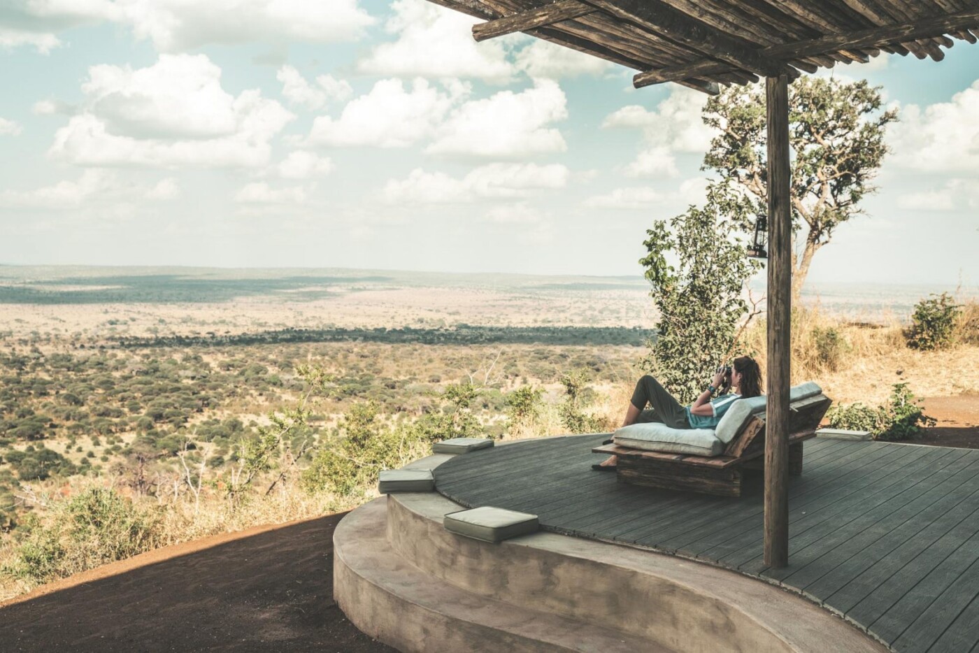 Overlooking Tarangire National Park from Lemala's Mpingo Ridge Lodge