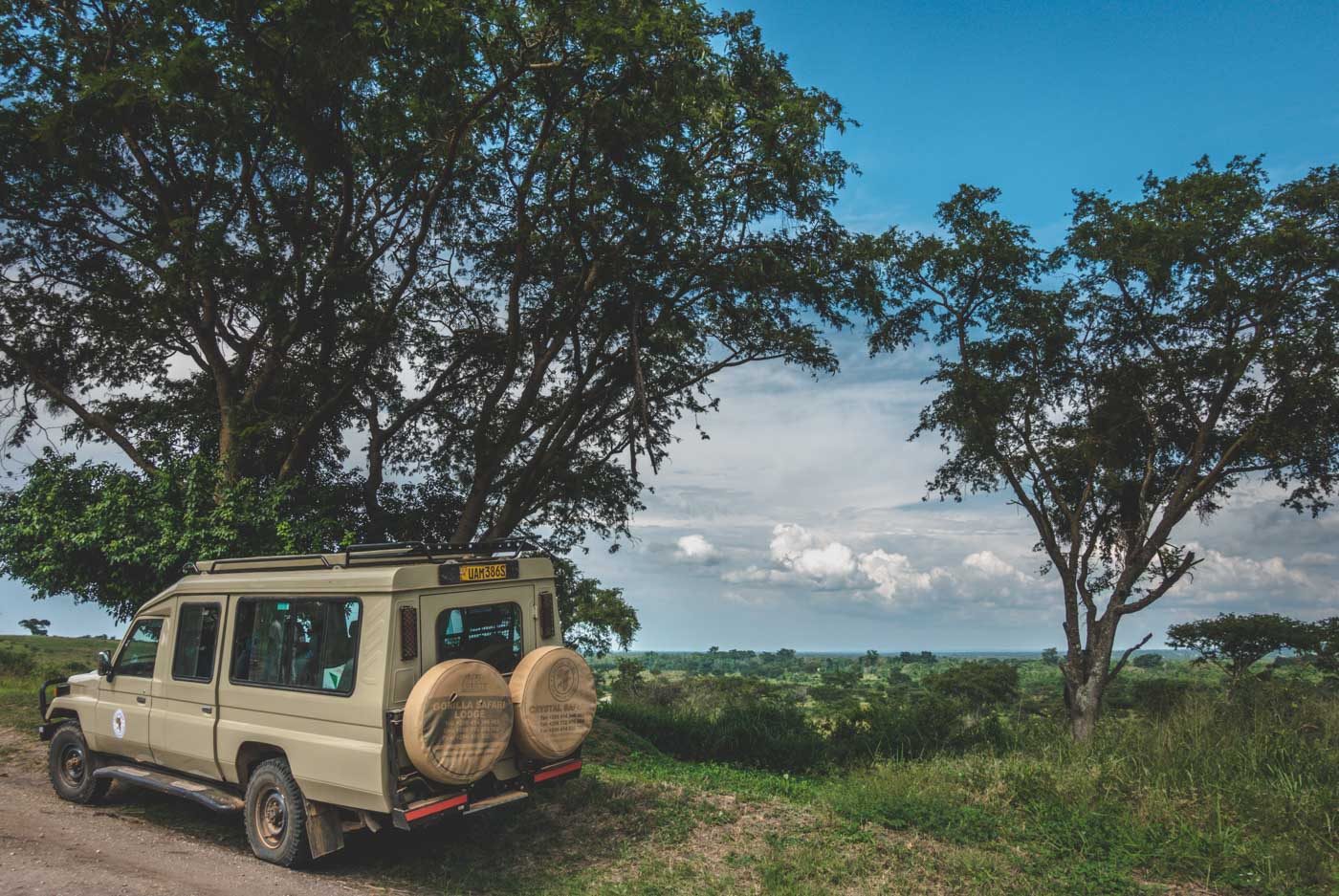 Africa Uganda Queen Elizabeth NP Crystal safari car 03510