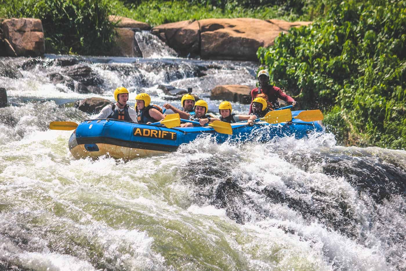 Whitewater rafting on the Nile. Photo by Adrift.