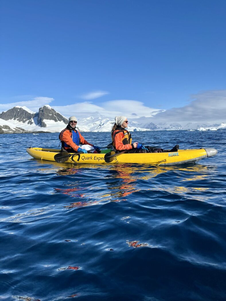 Oksana and Max in Antarctica