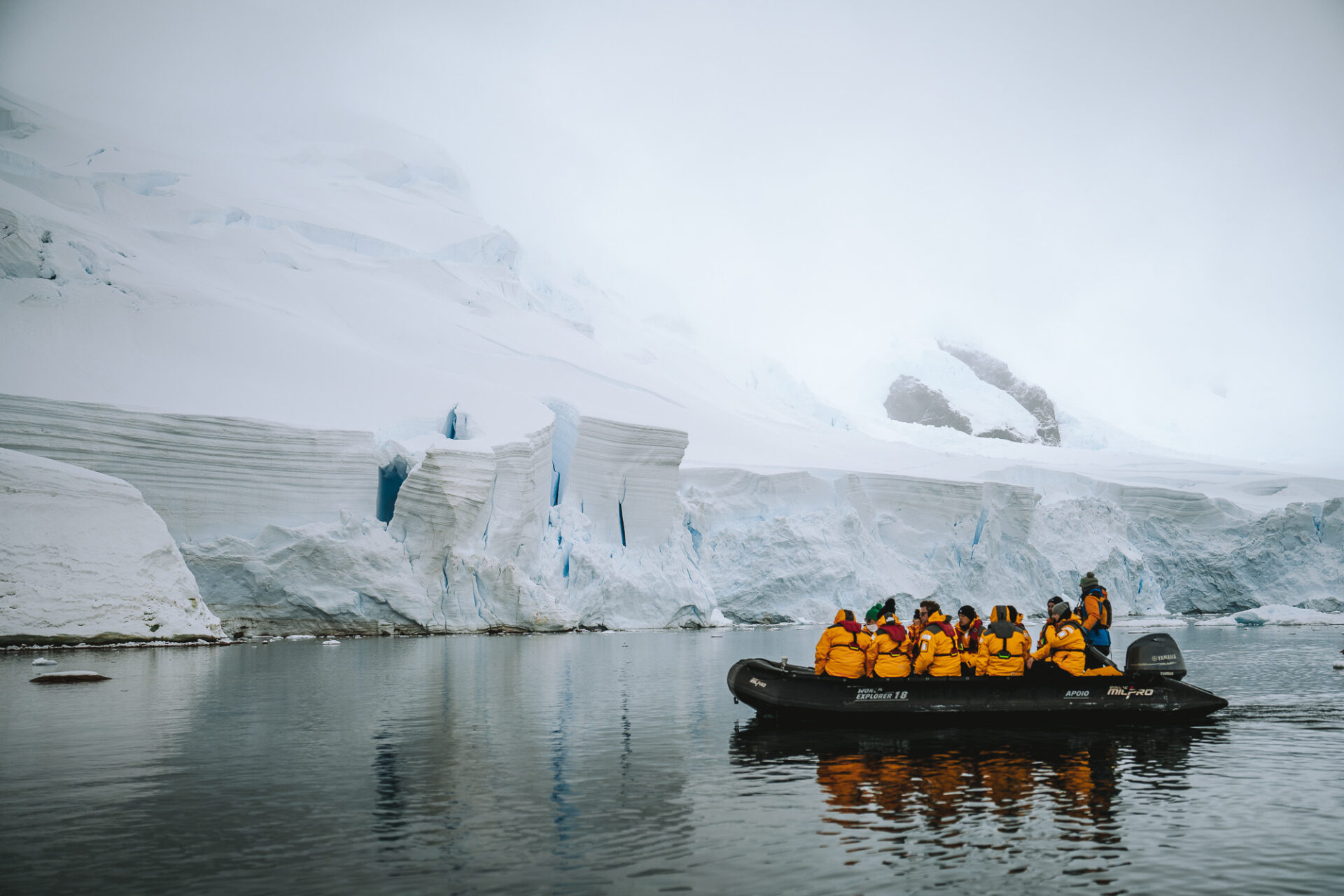 Appreciating the magnificent view of Antarctica