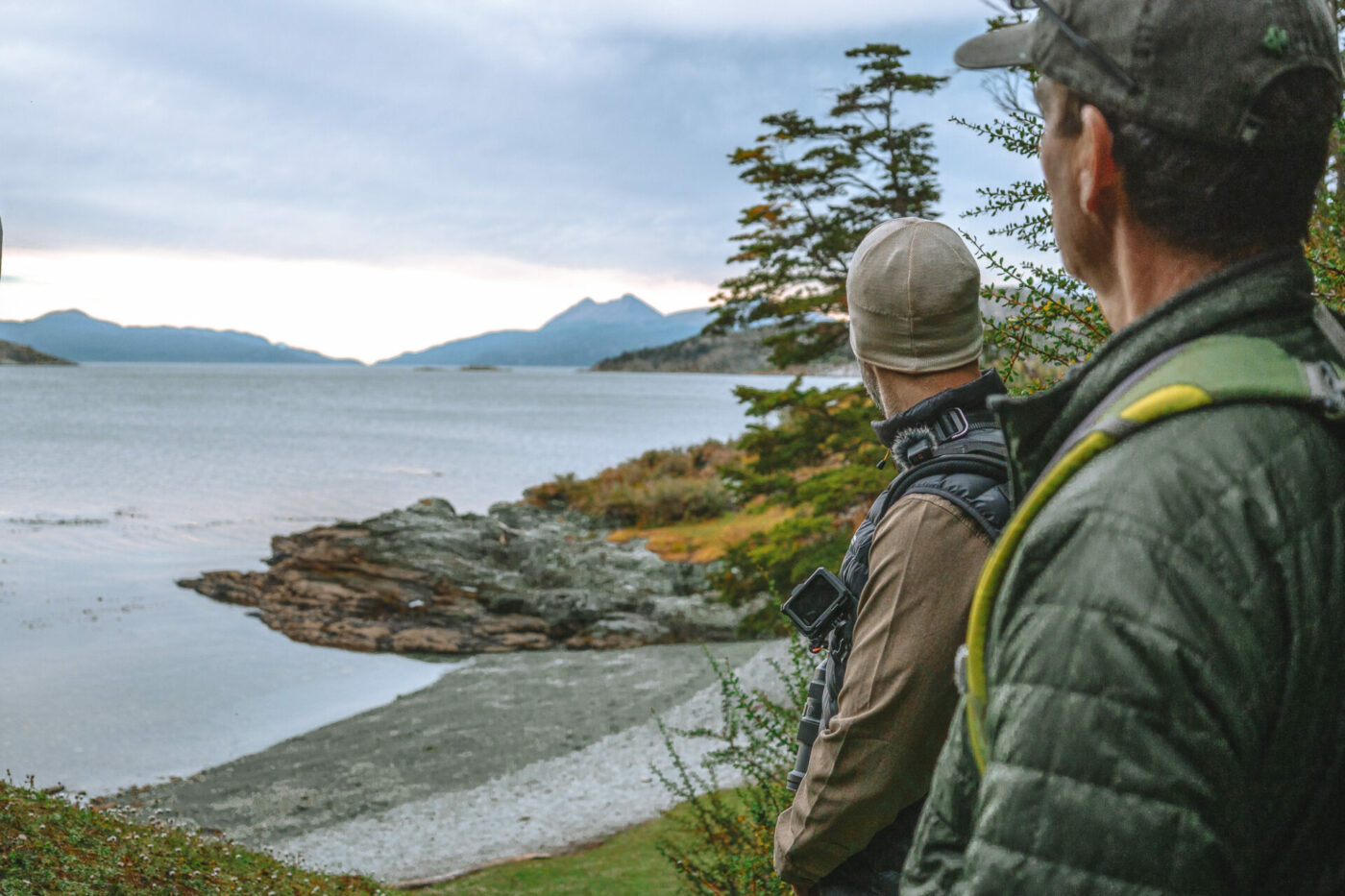 Admiring the view of Tierra del Fuego National Park