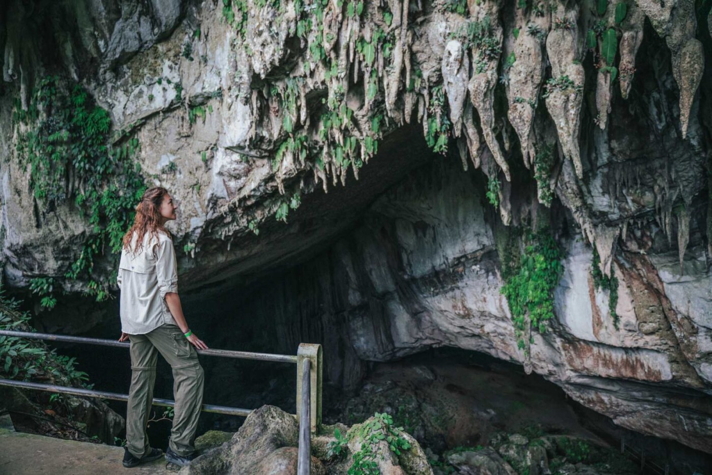 Outside of the Clearwater Cave in Gunung Mulu National Park, Sarawak