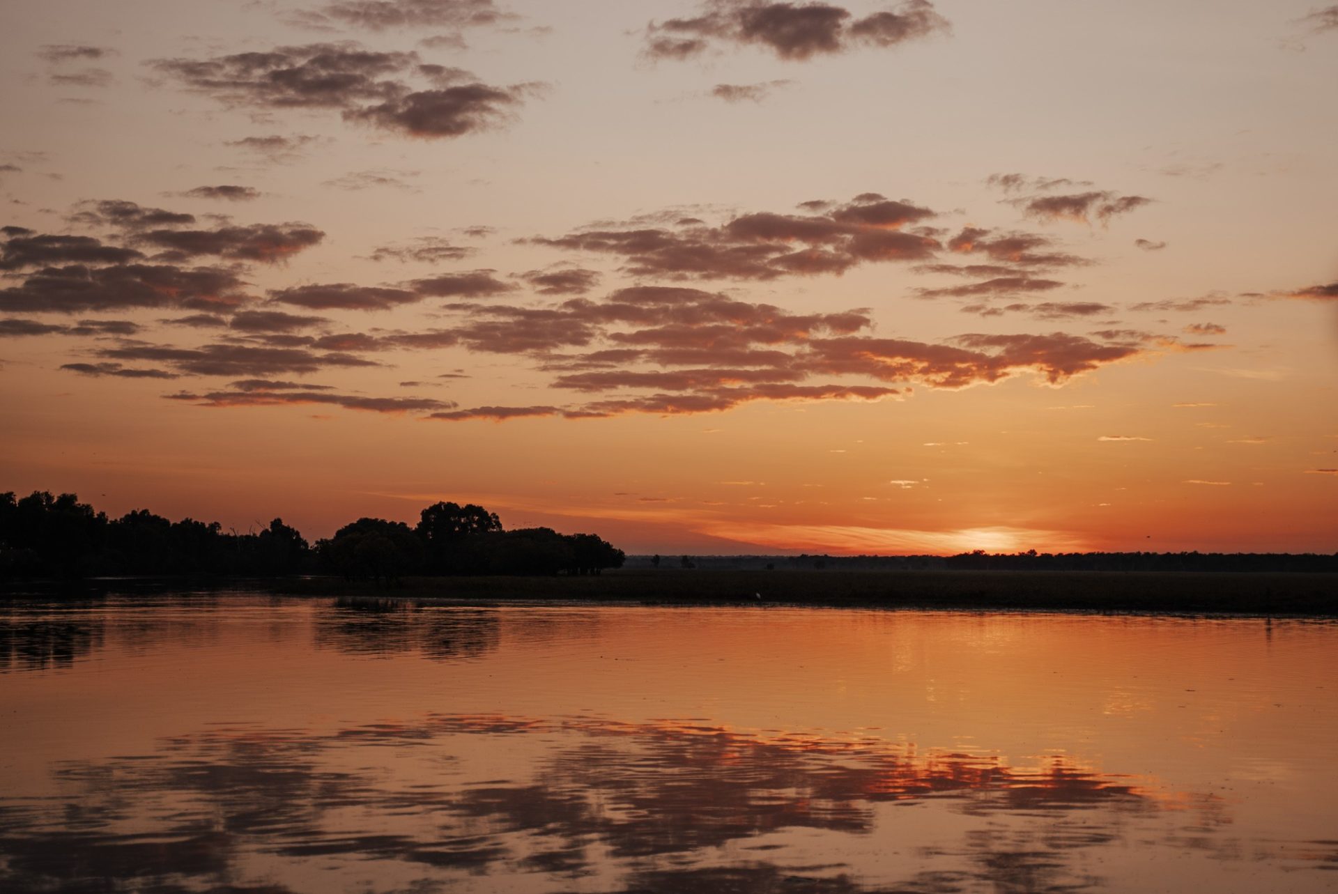 Sunrise on a Yellow Water Cruise in Kakadu National Park