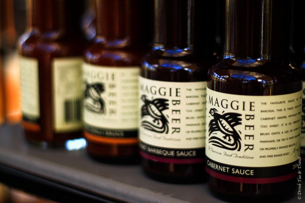Sauce collection at Maggi Beer's Farm Shop, Barossa Valley