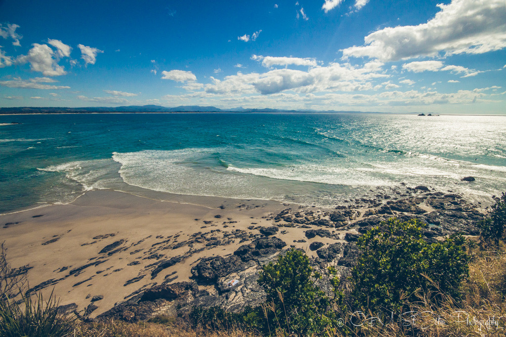 Beautiful clear waters in Byron Bay, Australia