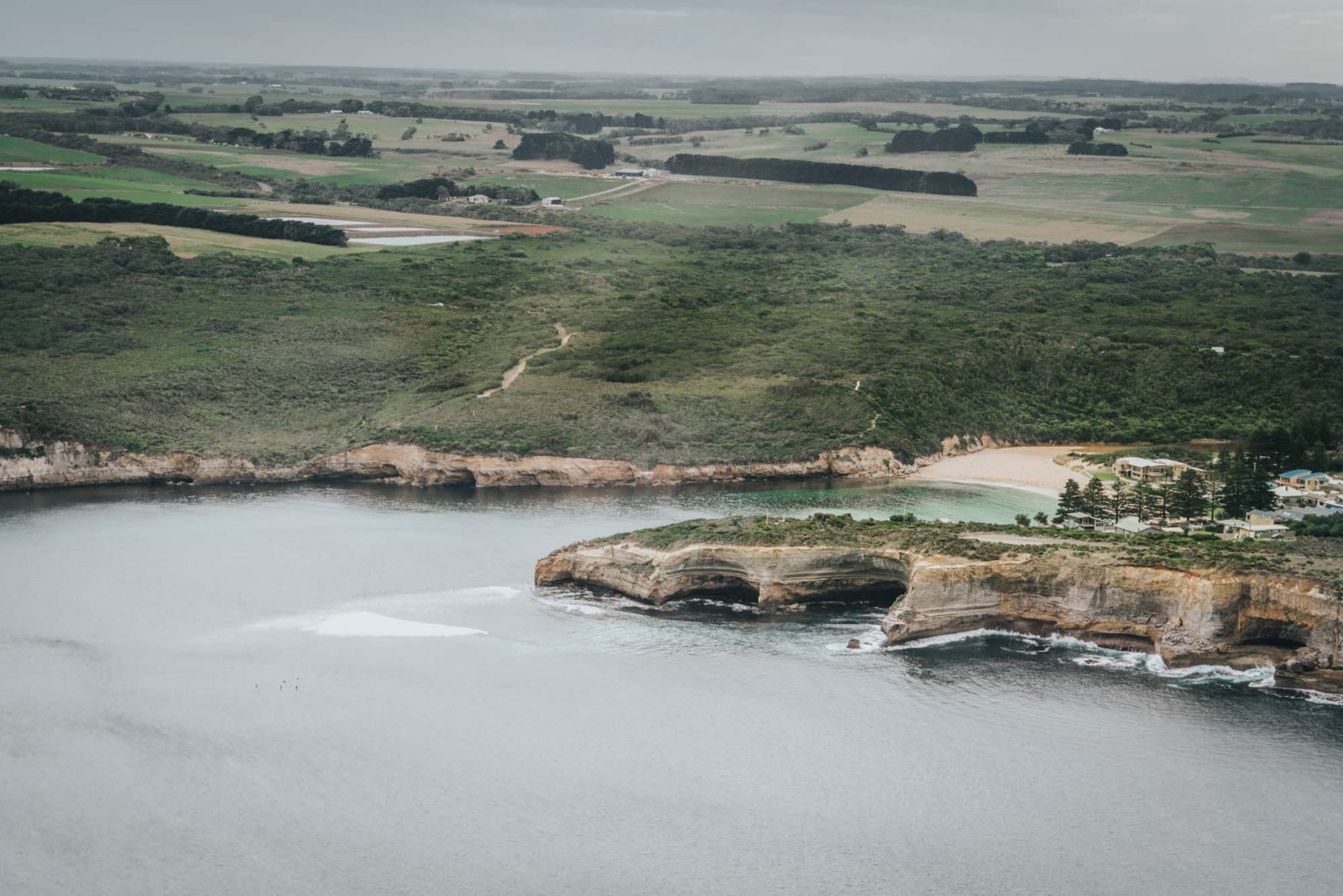 More Admiring the Twelve Apostles from above.