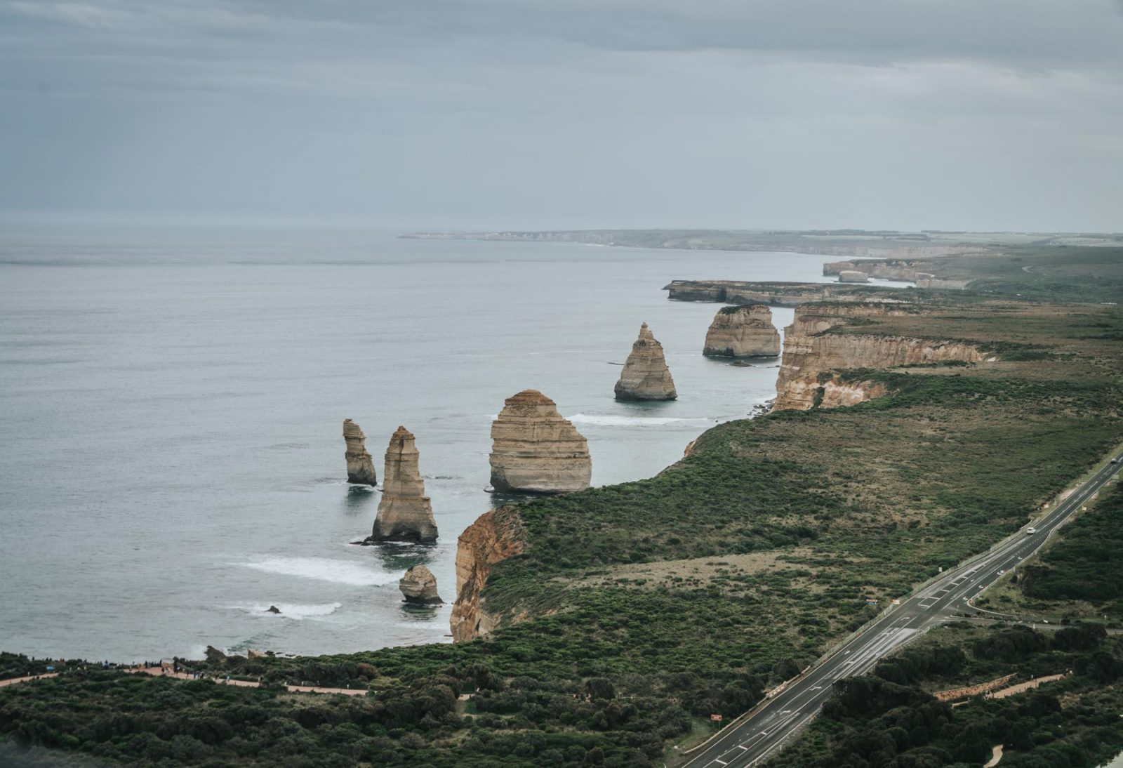 Admiring the Twelve Apostles from above!