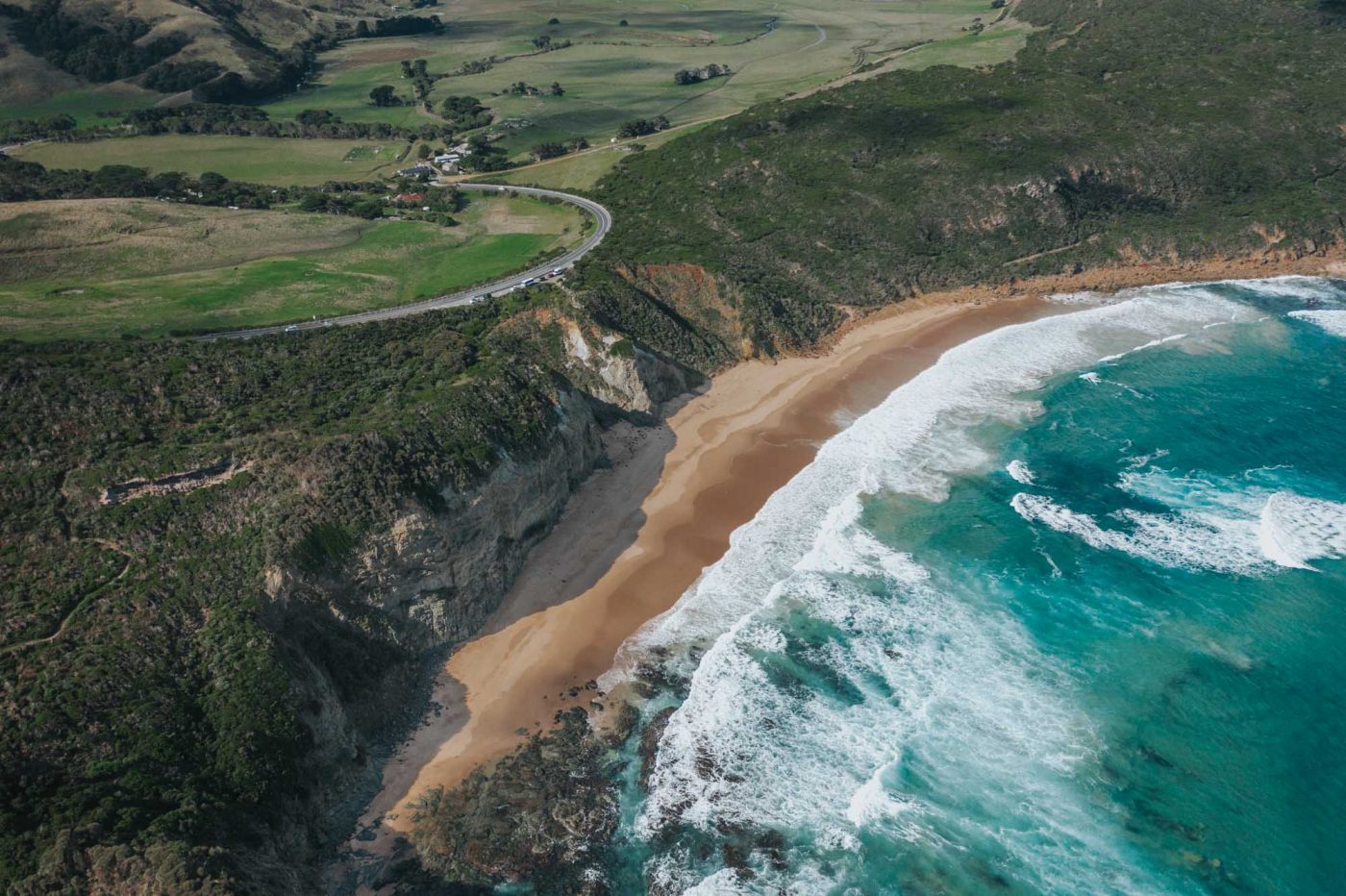 Castle Cove lookout from above. Great Ocean Road Walk