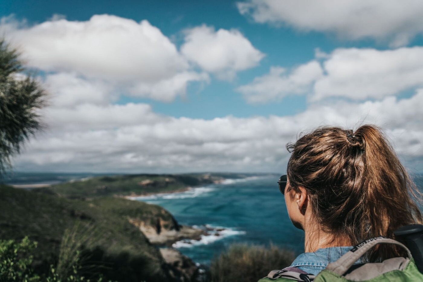 Overlooking the coastline of the Great Ocean Walk