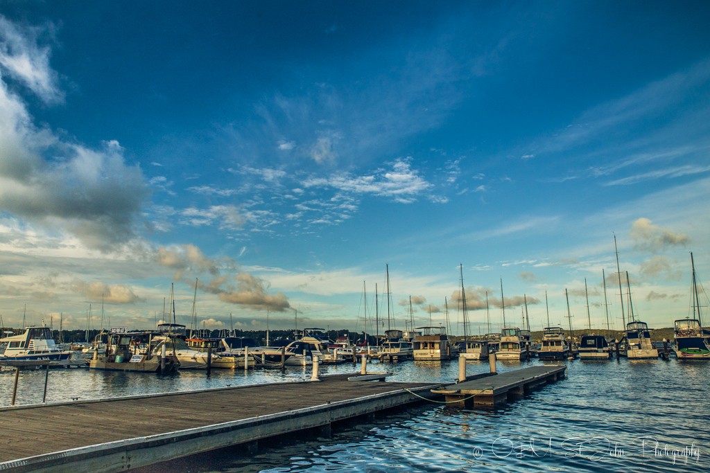 Sydney to Brisbane road trip: Lake Macquarie, Toronto Marina, NSW. Australia