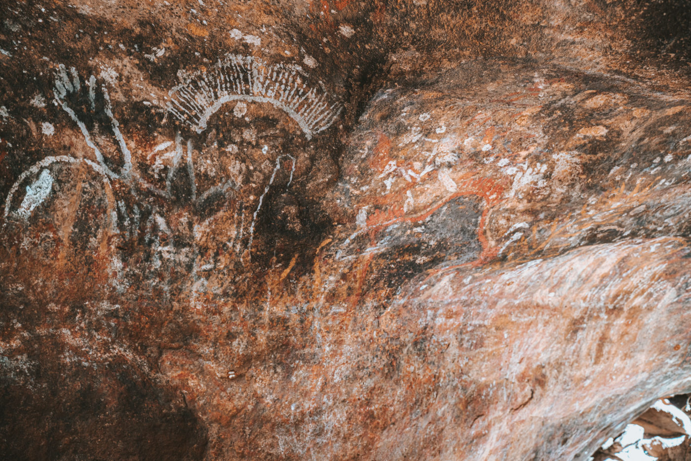 Cave art at Uluru