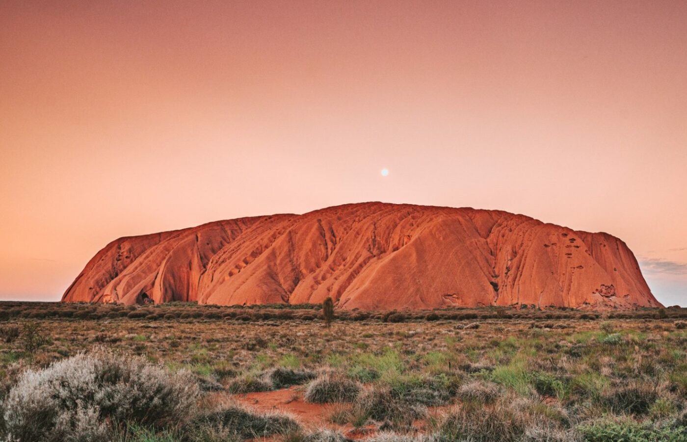 Magical sunset at Uluru