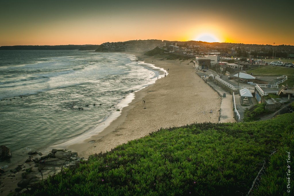 Trip to Australia cost: That magical moment when the sun hits the horizon. Bar Beach, Newcastle. Australia