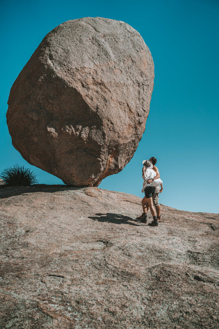 Looking at The Balancing Rock