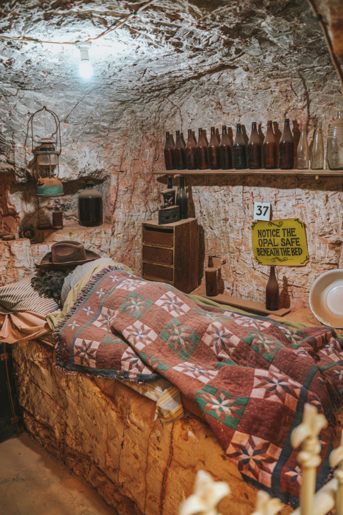 Miner’s dwelling in an opal mine in Coober Pedy.