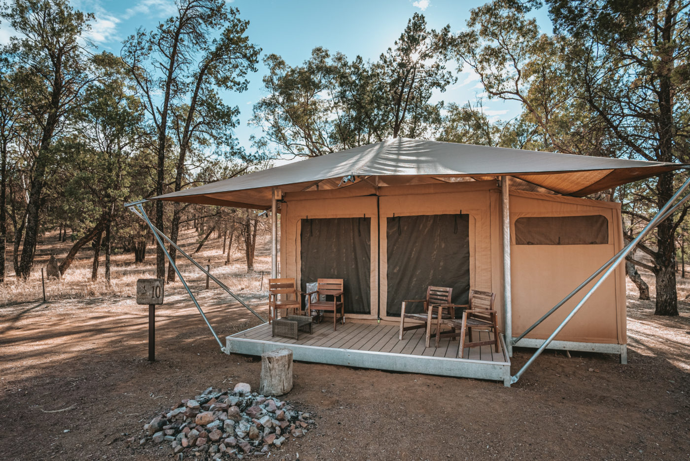 Safari tent at Wilpena Pound Resort