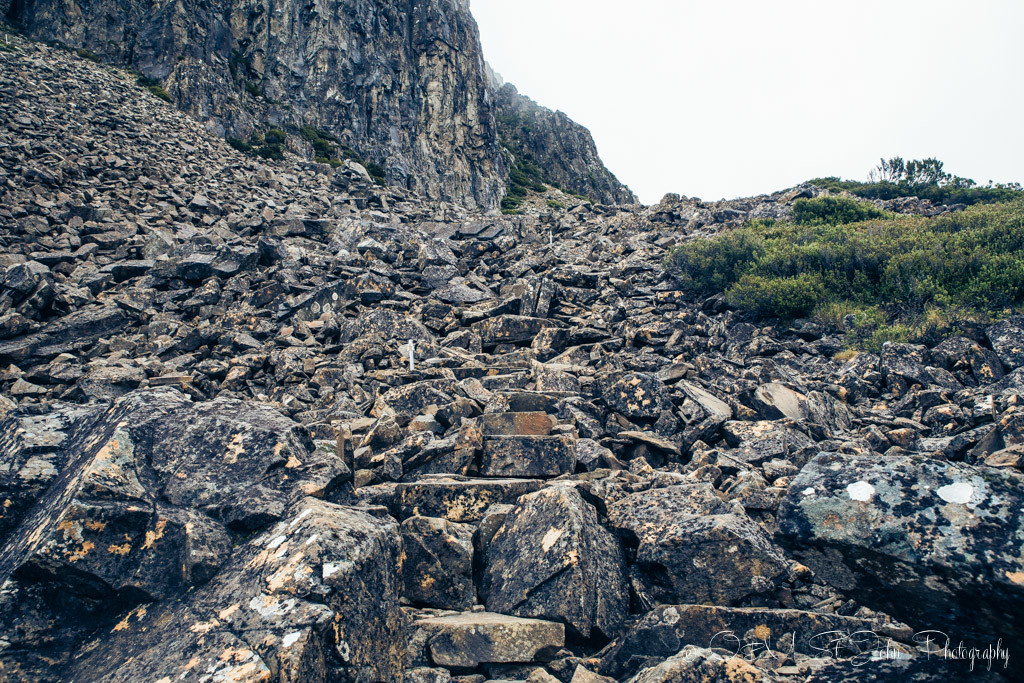 The path to the top of Solomon's Throne. Walls of Jerusalem National Park