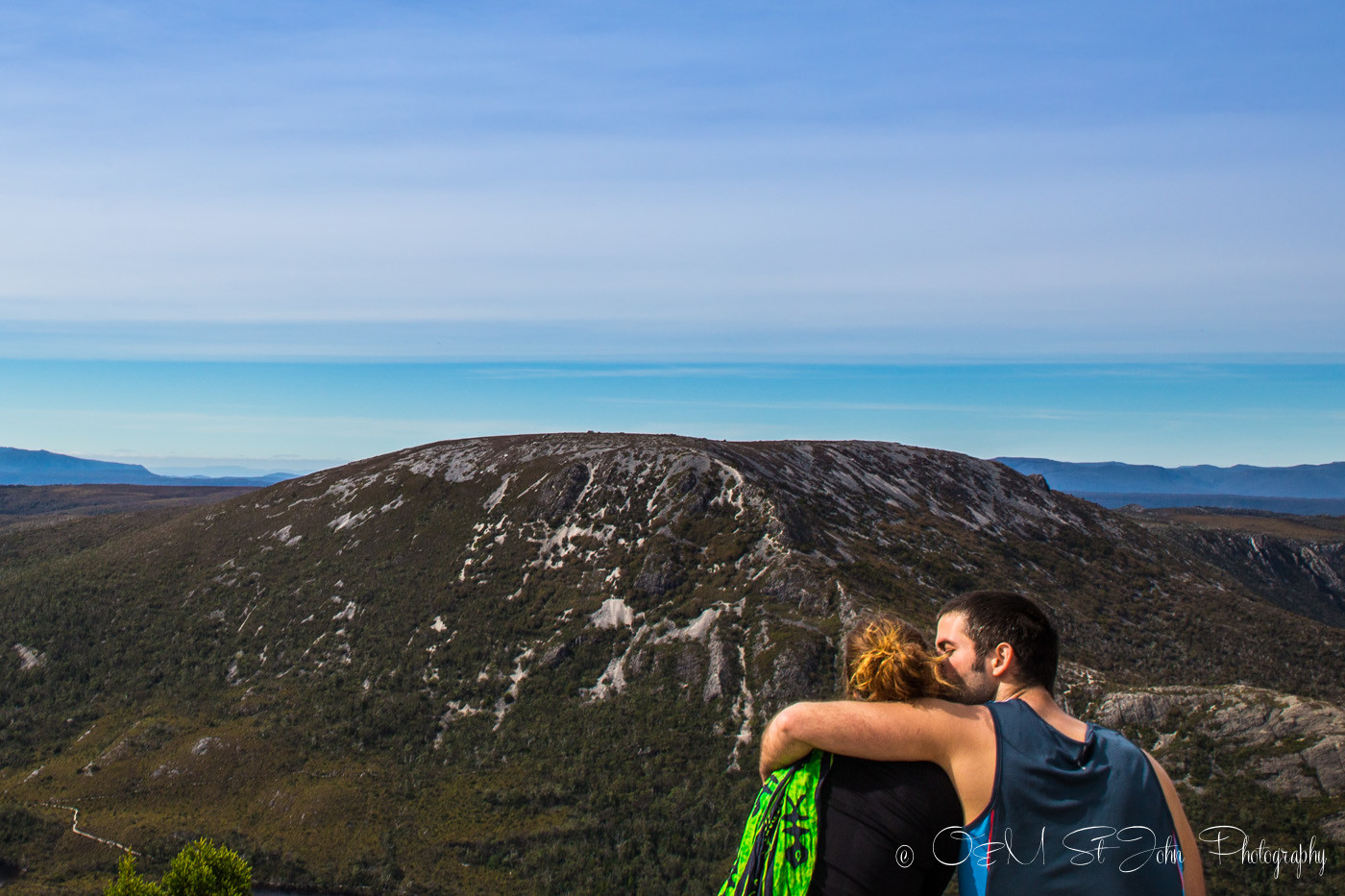 Max and Oksana at the Cradle Mountain National Park. Tasmania. Australia