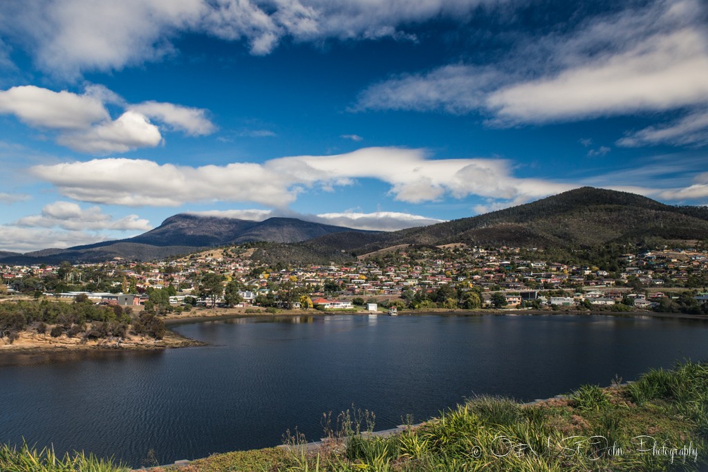 Hobart and surroundings, view from Museum of Old and New Art