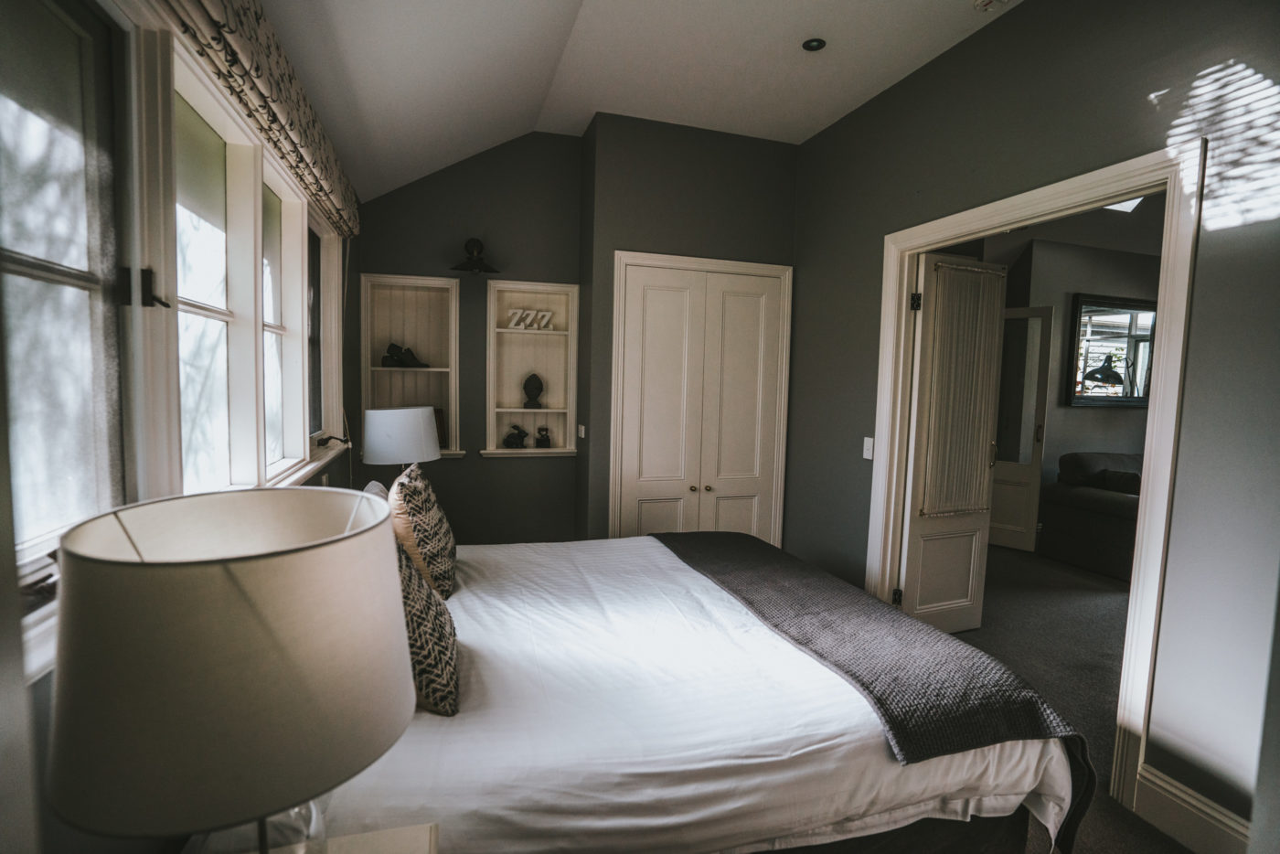 Comfortable bedrooms at the lodge.
