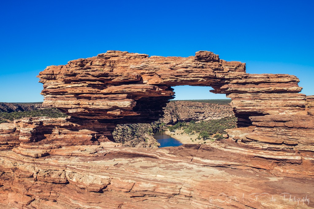 Western Australia itinerary: Nature's Window, the iconic landmark in Kalbarri National Park. Western Australia