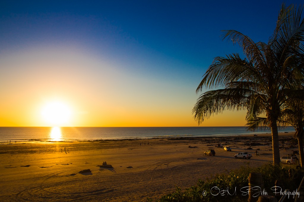 Perth to Broome road trip, Sunset over Cable Beach,