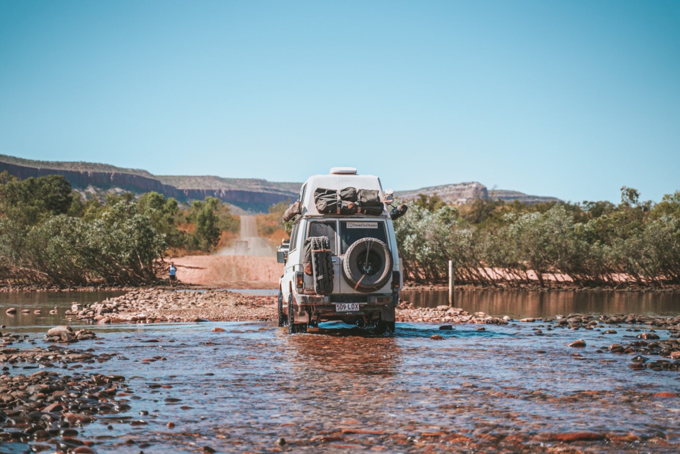 Pentecost River crossing at low tide. Gibb River Road