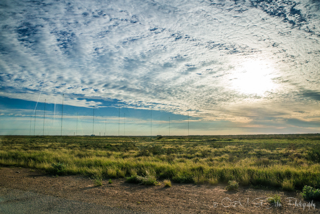 Early morning drive to the pier. Cape Range National Park. Exmouth. Western Australia