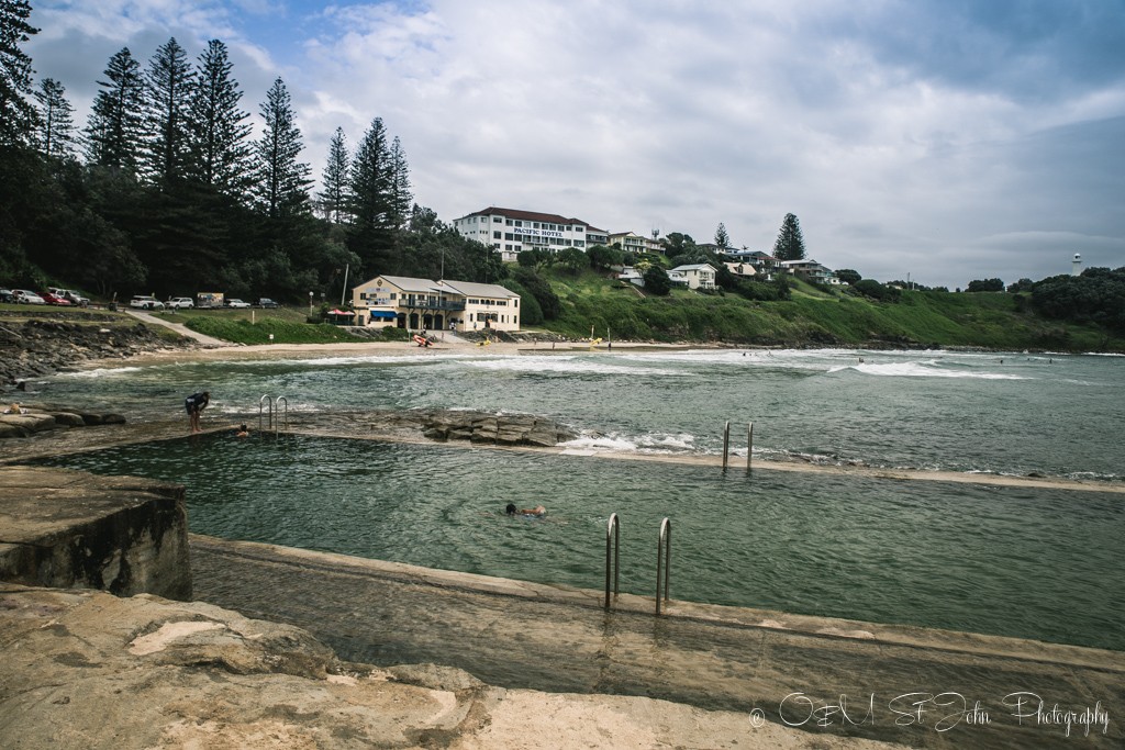 Ocean pools at the Yamba Main Beach, NSW