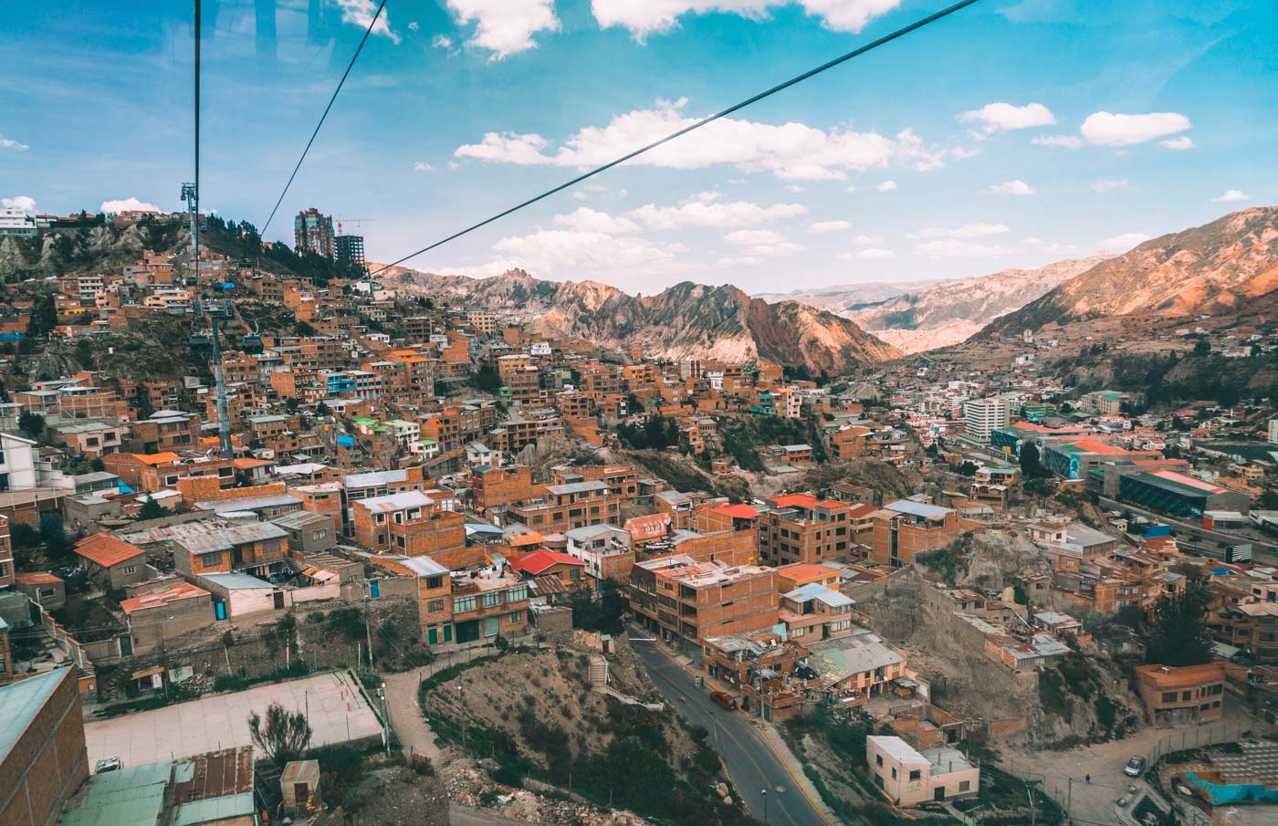 View of La Paz from the Cable car