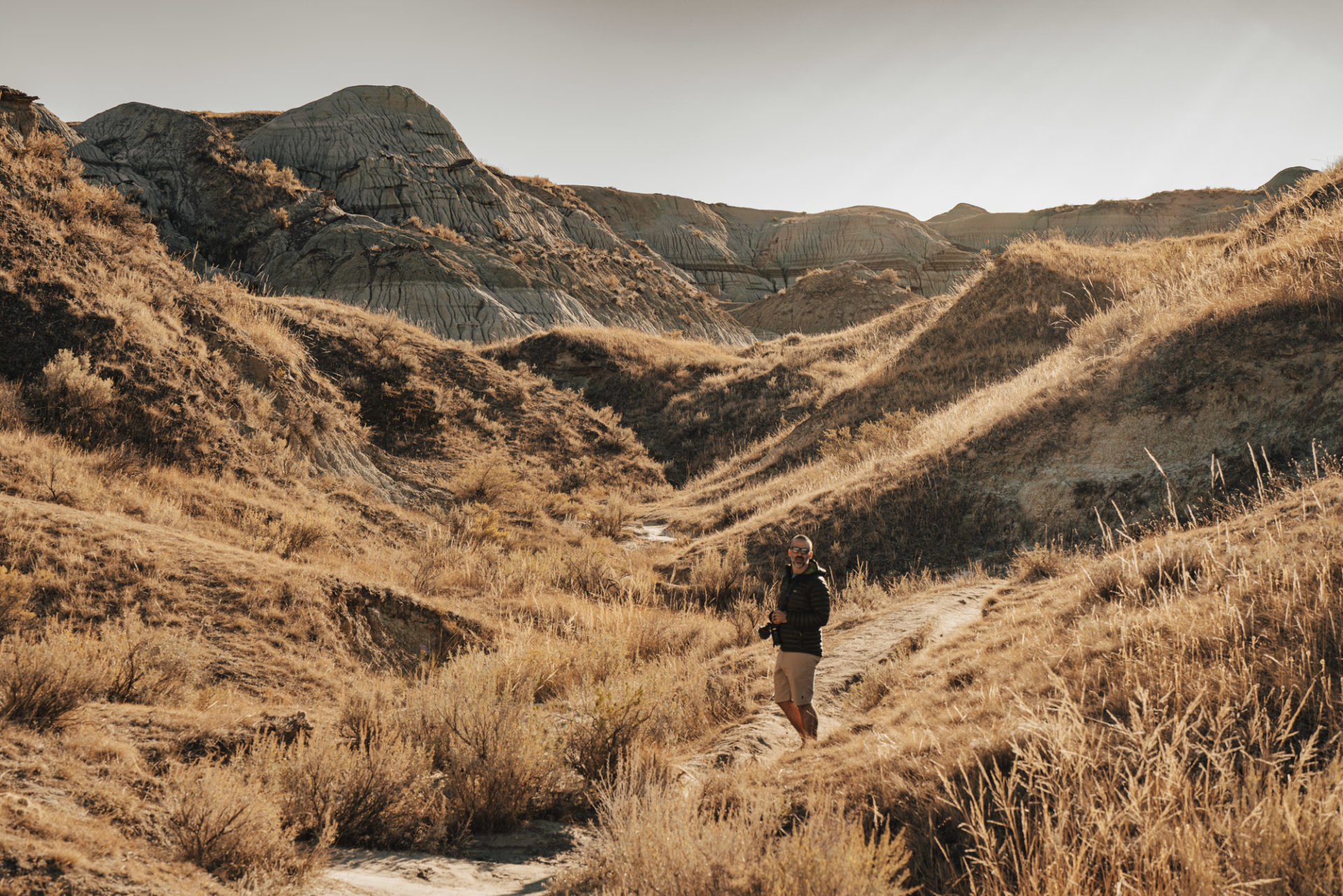 On the Coulee Viewpoint Trail in Dinosaur Provincial Park, Alberta