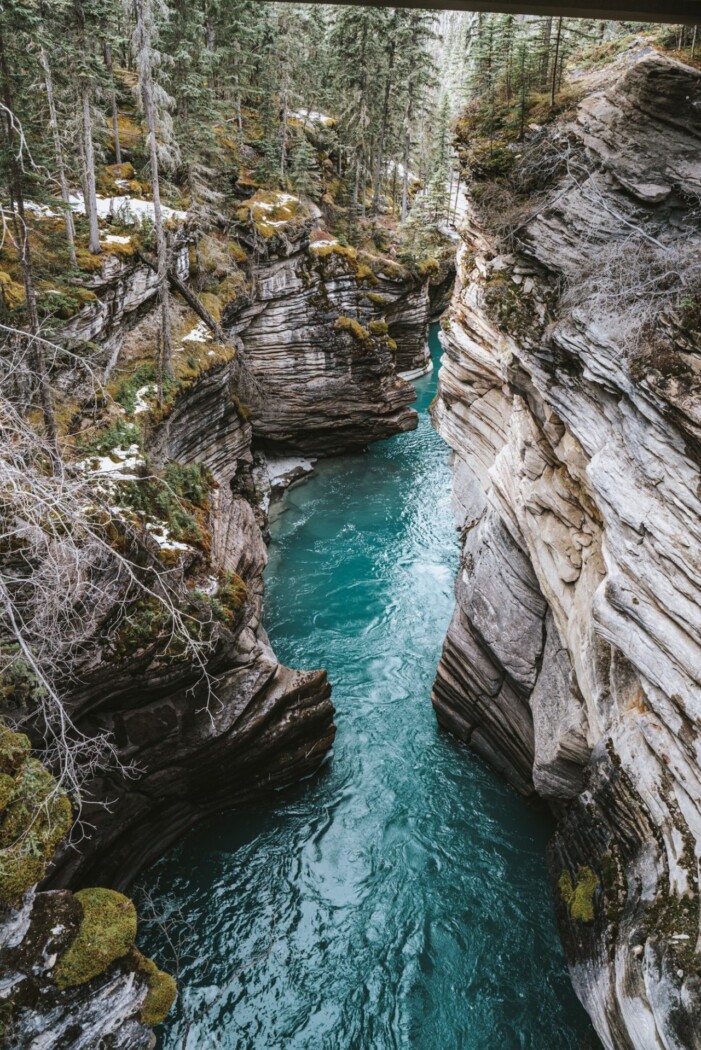 Canada Alberta Icefields Parkway Athabasca Falls 08131
