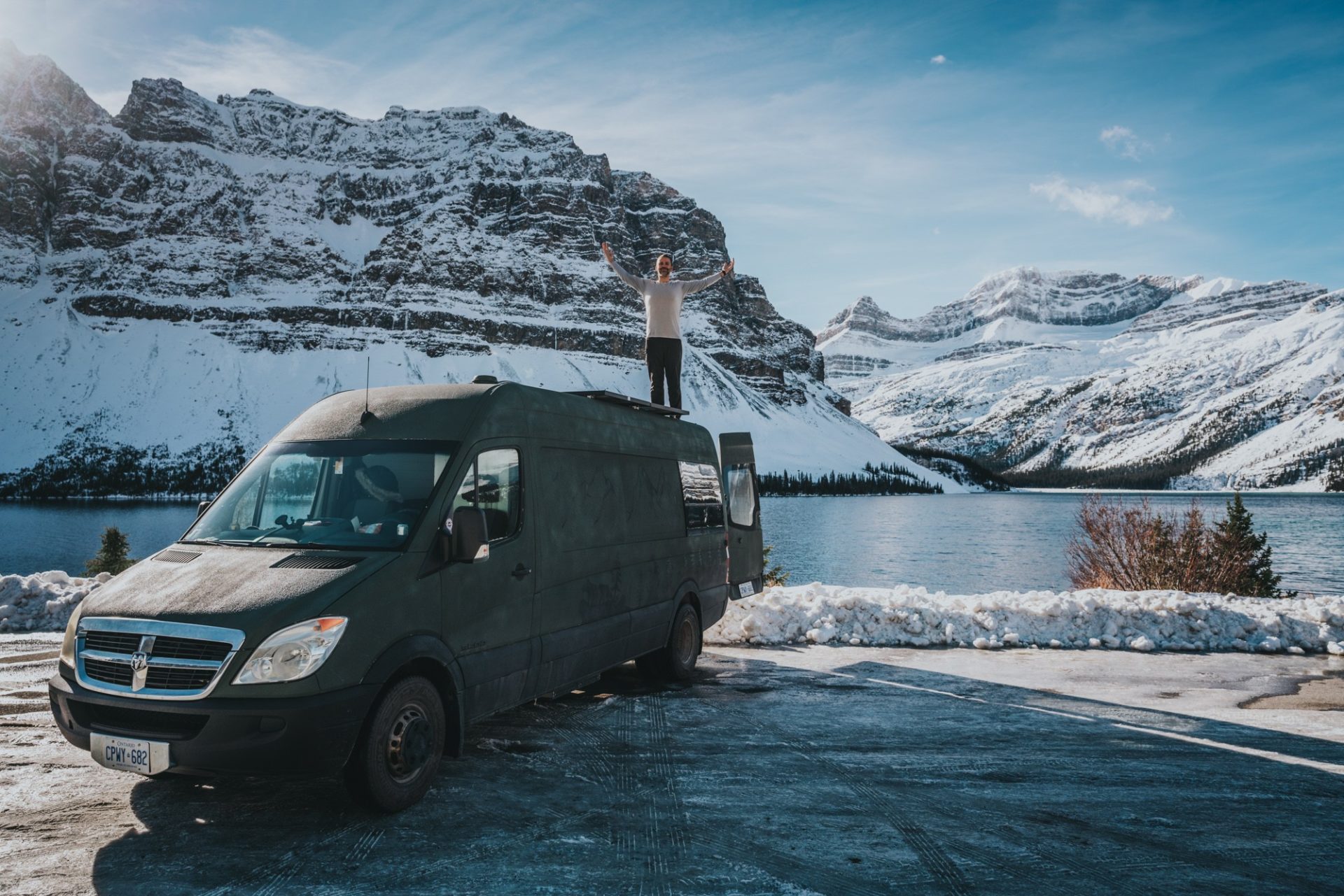 Canada Alberta Icefields Parkway Bow Lake van Max