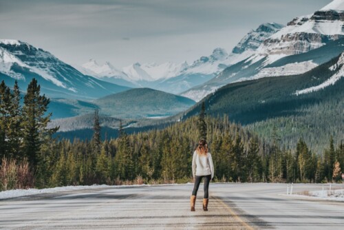 Canada Alberta Icefields Parkway road Oksana-07930